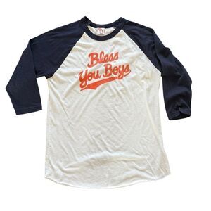 Detroit Tigers Bless You Boys Baseball Tee Medium Mitten State